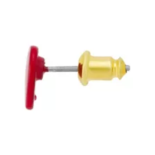 Multi-Pack Goldtone and Red Coquette Stud and Dangle Earrings - 6 Pair at Spencer's