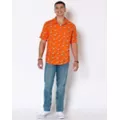 Hooters Owl Print Woven Button Up Shirt at Spencer's