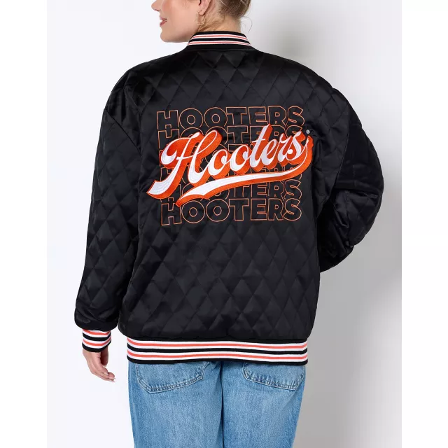 Hooters Logo Bomber Jacket at Spencer's