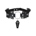 Ruffle Cross Coffin Choker Necklace at Spencer's