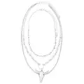 Triple Row Barbed Wire Bull Chain Necklace at Spencer's