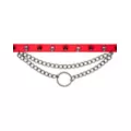 Red Skull and Spike Choker Necklace at Spencer's