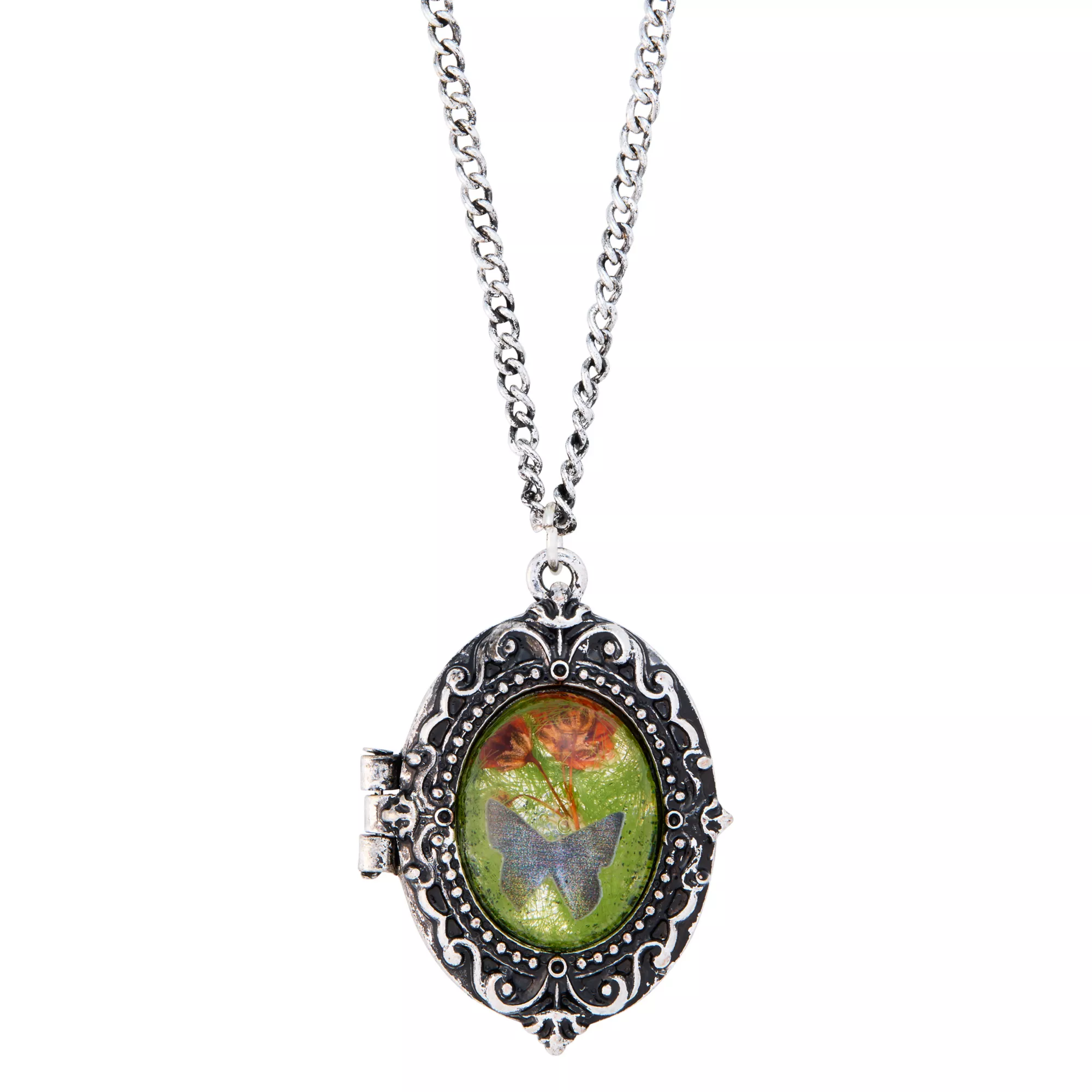 Butterfly Cameo Necklace at Spencer's