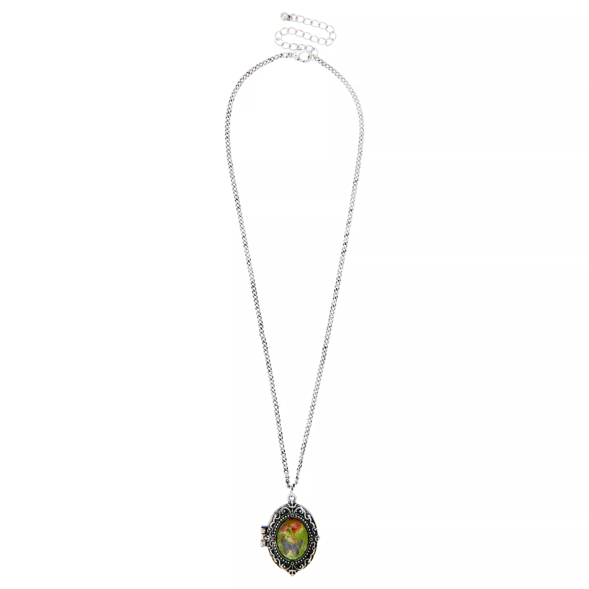 Butterfly Cameo Necklace at Spencer's