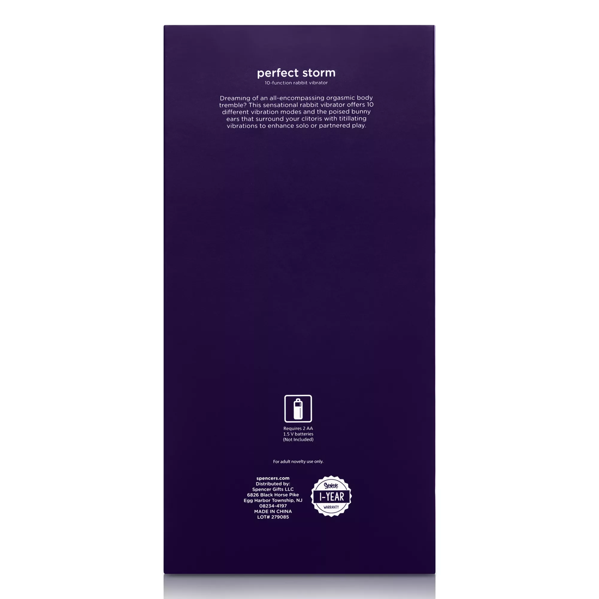 Perfect Storm Rabbit Vibrator - Hott Love at Spencer's