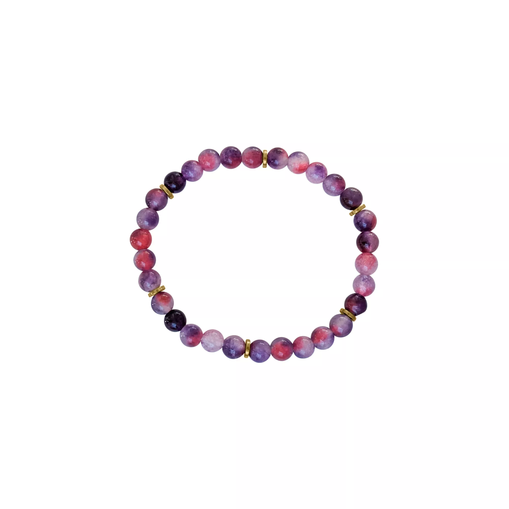 Amethyst Effect Beaded Bracelet at Spencer's