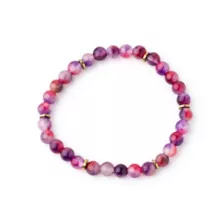 Amethyst Effect Beaded Bracelet at Spencer's