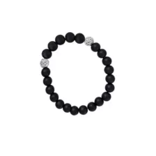 Onyx Stone Beaded Bracelet at Spencer's