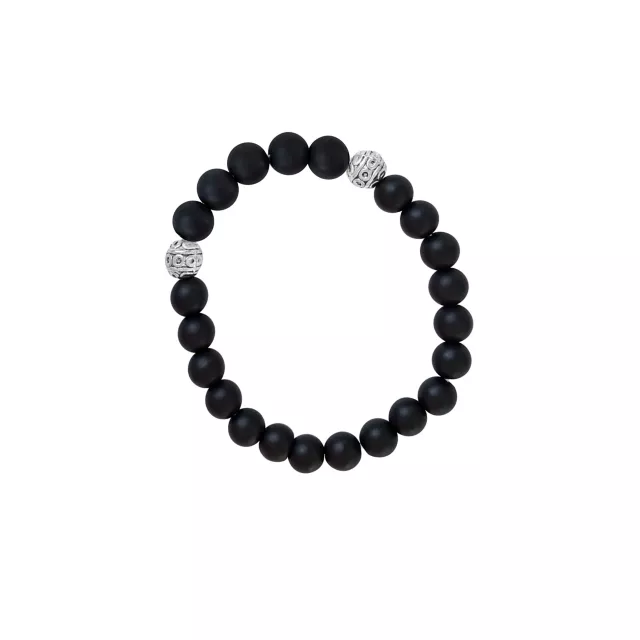 Onyx Stone Beaded Bracelet at Spencer's