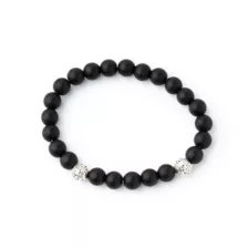 Onyx Stone Beaded Bracelet at Spencer's