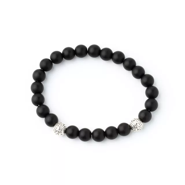 Onyx Stone Beaded Bracelet at Spencer's