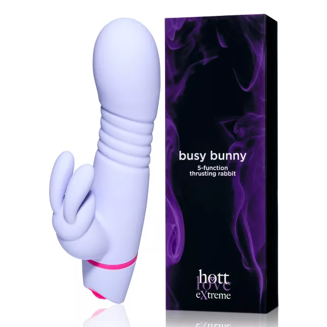 Busy Bunny Thrusting Rabbit Vibrator - Hott Love Extreme at Spencer's