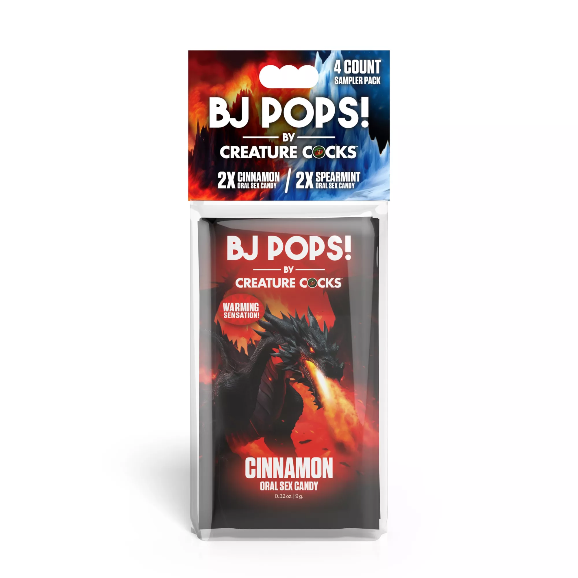 Creature Cocks Cinnamon and Spearmint BJ Pops - 4 Pack at Spencer's