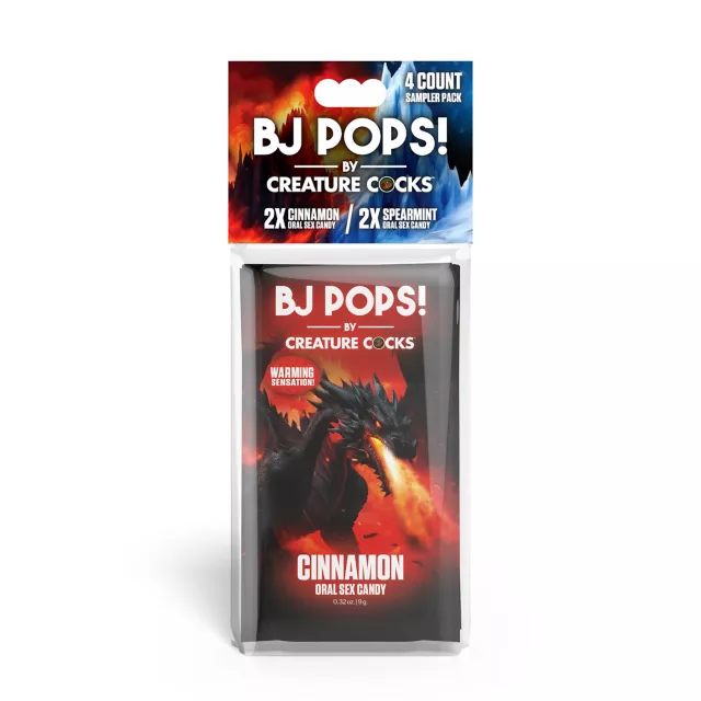 Creature Cocks Cinnamon and Spearmint BJ Pops - 4 Pack at Spencer's