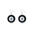 Magic 8 Ball Dangle Earrings - 18 Gauge at Spencer's