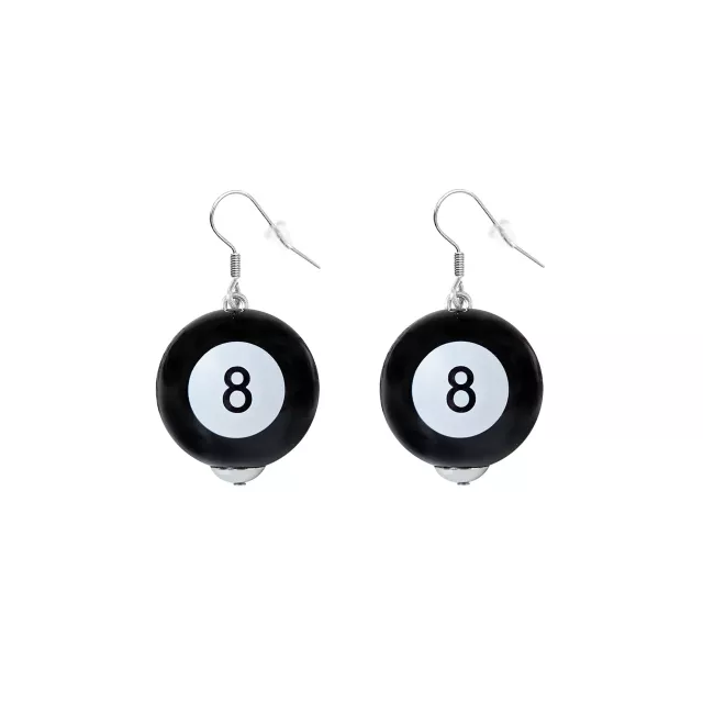 Magic 8 Ball Dangle Earrings - 18 Gauge at Spencer's