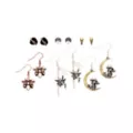 Multi-Pack Mushroom Moon Fairy Stud and Dangle Earrings - 6 Pair at Spencer's