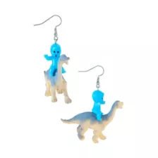 Baby Riding Dinosaur Dangle Earrings at Spencer's