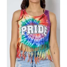 Rainbow Pride Fringe Crop Top Tank Top at Spencer's