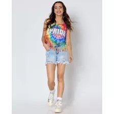 Rainbow Pride Fringe Crop Top Tank Top at Spencer's