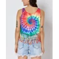 Rainbow Pride Fringe Crop Top Tank Top at Spencer's