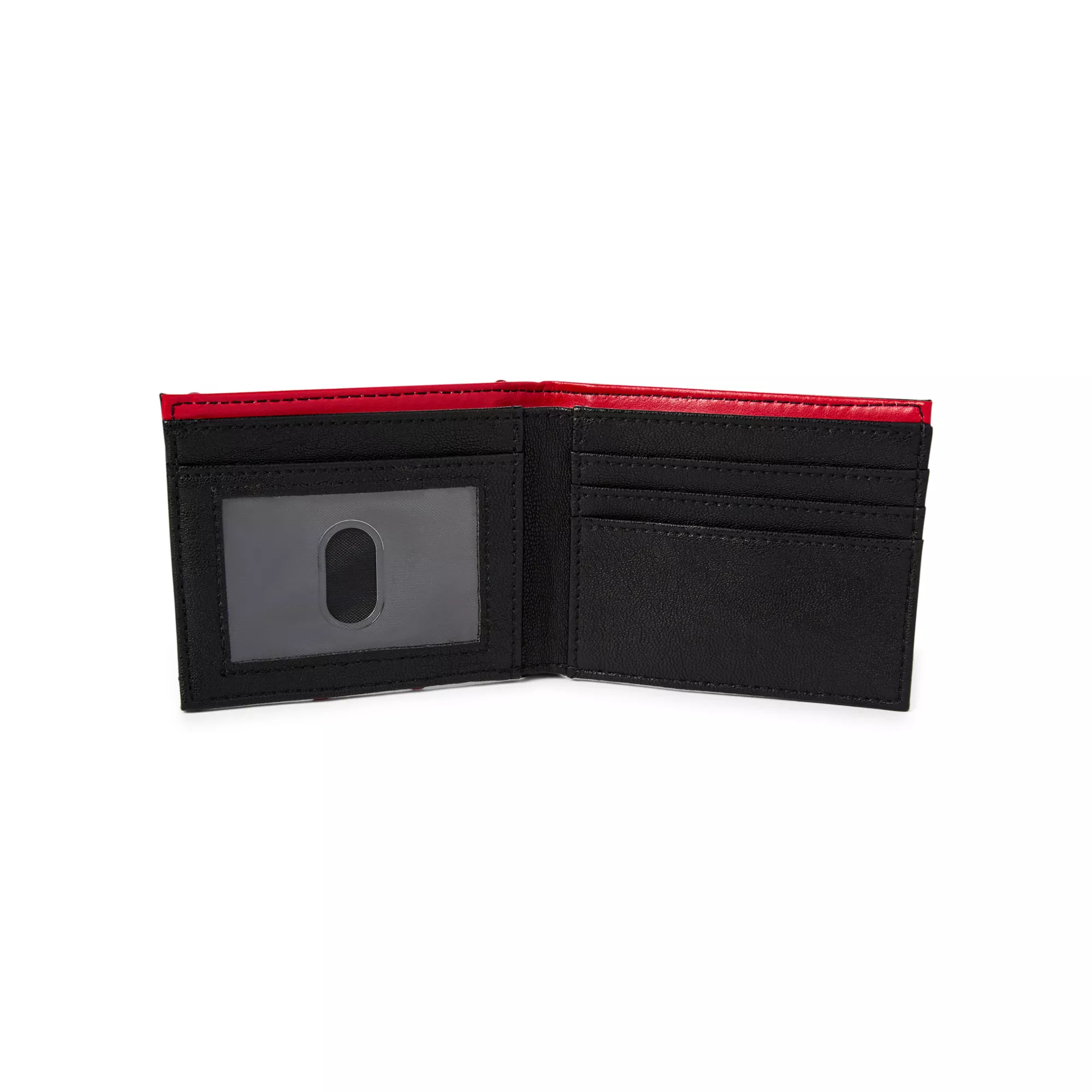 Deadpool Built-In Metal Badge Bifold Wallet at Spencer's