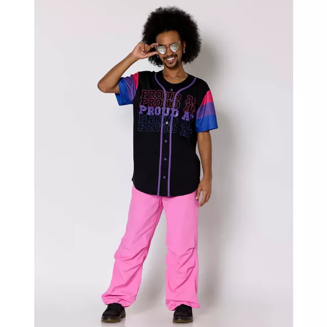 Proud AF Bisexual Pride Baseball Jersey