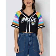 Team Pride Crop Top Jersey at Spencer's