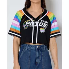 Team Pride Crop Top Jersey at Spencer's