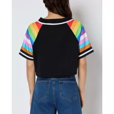 Team Pride Crop Top Jersey at Spencer's