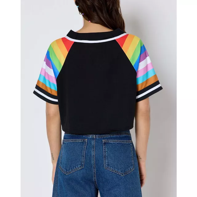 Team Pride Crop Top Jersey at Spencer's