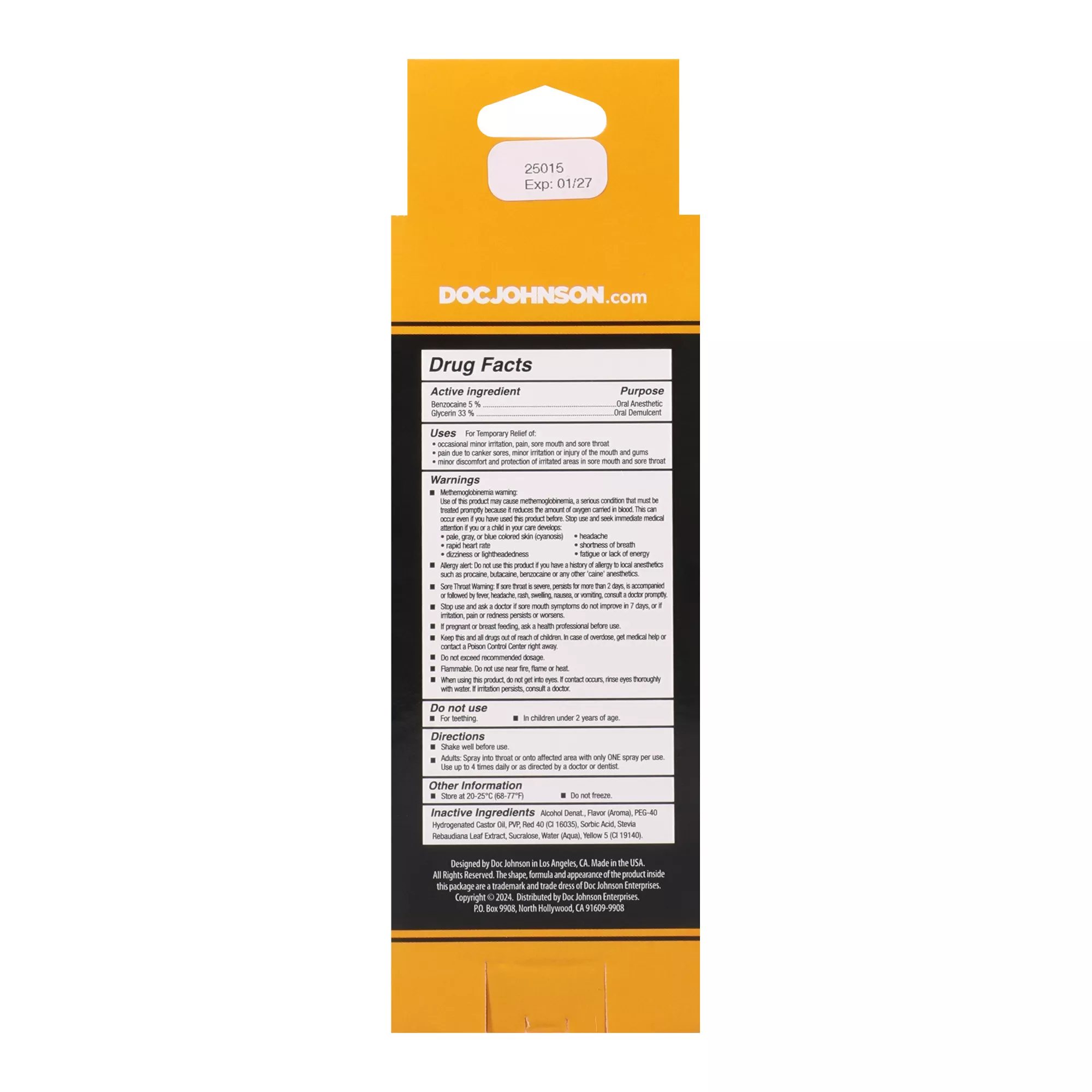 Numbing Mango Flavored Deep Throat Spray - 2 oz. at Spencer's