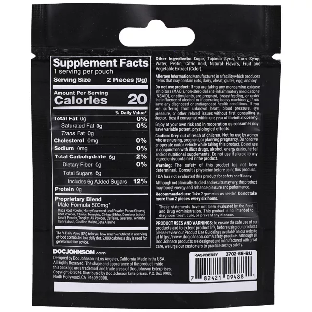 Rock Solid Exceed Male Enhancement Gummies - 2 Pack at Spencer's