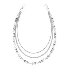 Silver Bike Chain Layered Wallet Chain at Spencer's