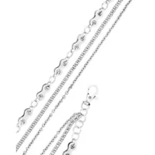 Silver Bike Chain Layered Wallet Chain at Spencer's