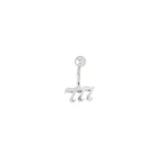 Titanium 222 Angel Number Dangle Belly Ring - 14 Gauge at Spencer's