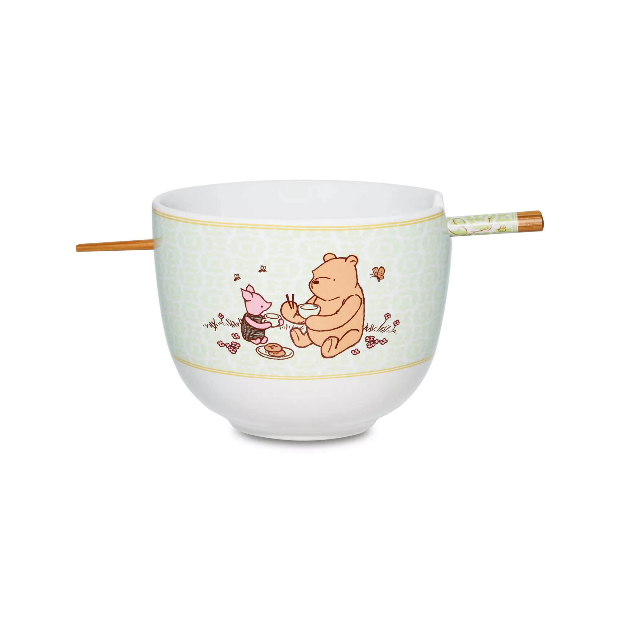 Winnie the Pooh Piglet Picnic Bowl with Chopsticks at Spencer's