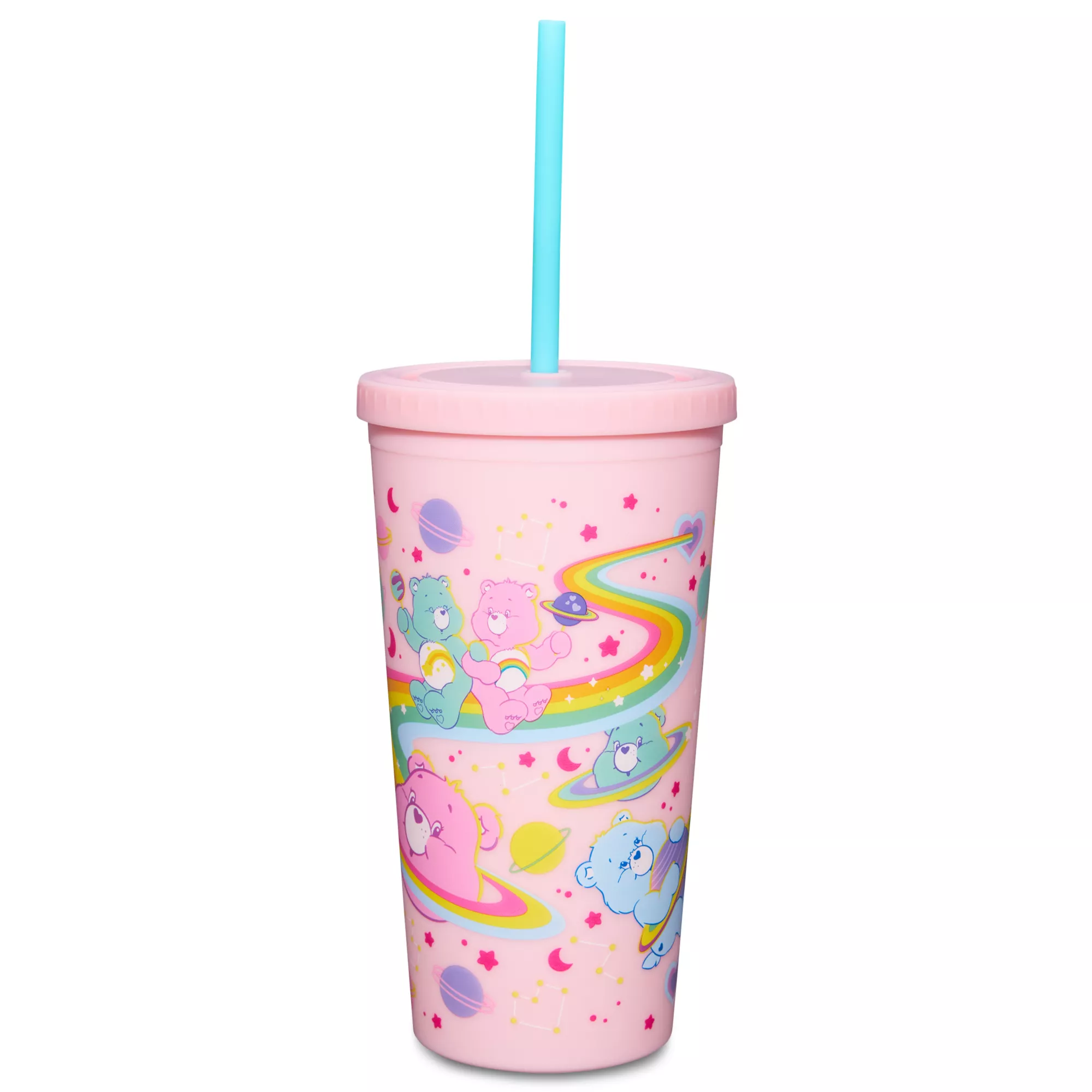 Pink Care Bears Cup With Straw - 20 oz. at Spencer's