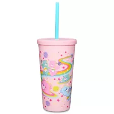Pink Care Bears Cup With Straw - 20 oz. at Spencer's