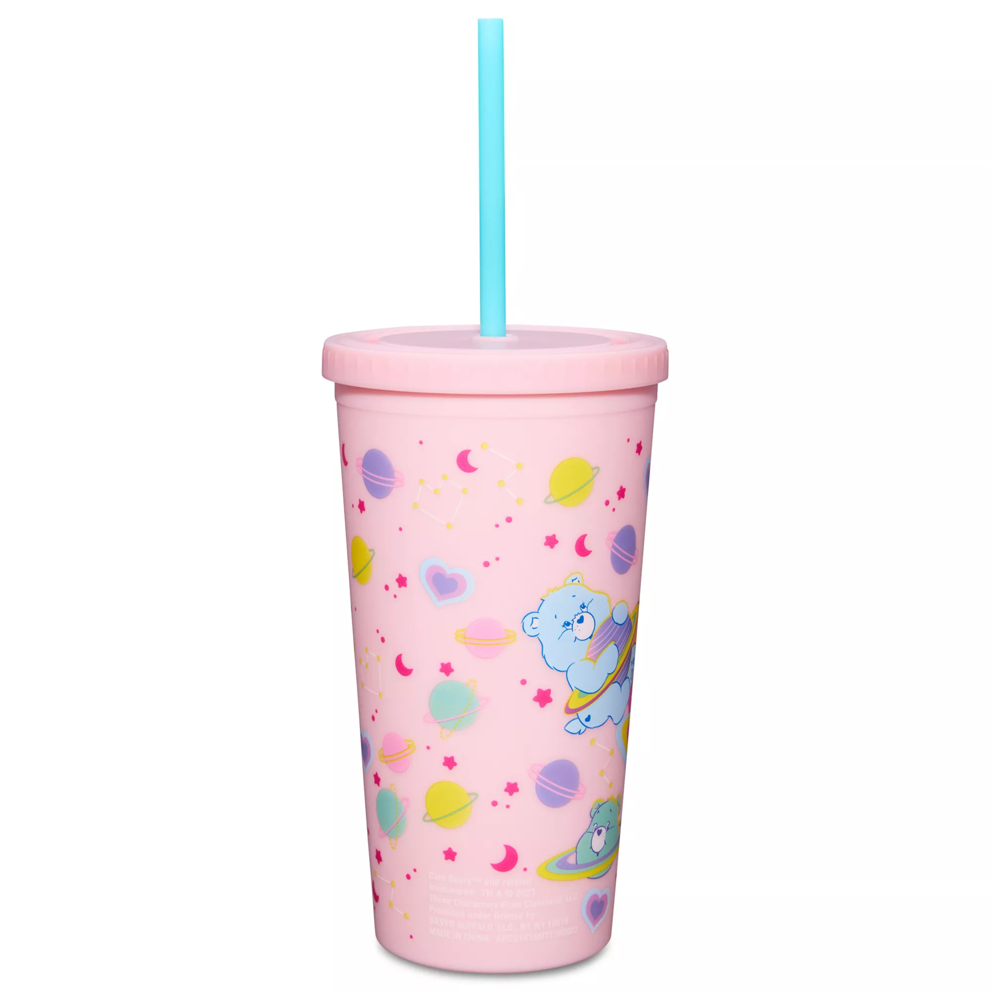 Pink Care Bears Cup With Straw - 20 oz. at Spencer's