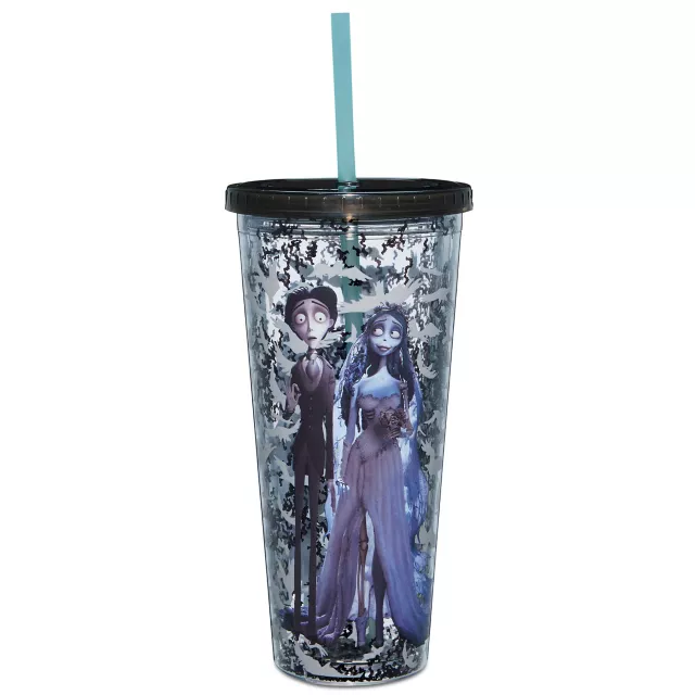 Corpse Bride Confetti Cup With Straw - 24 oz.