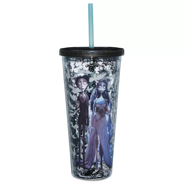 Corpse Bride Confetti Cup With Straw - 24 oz.