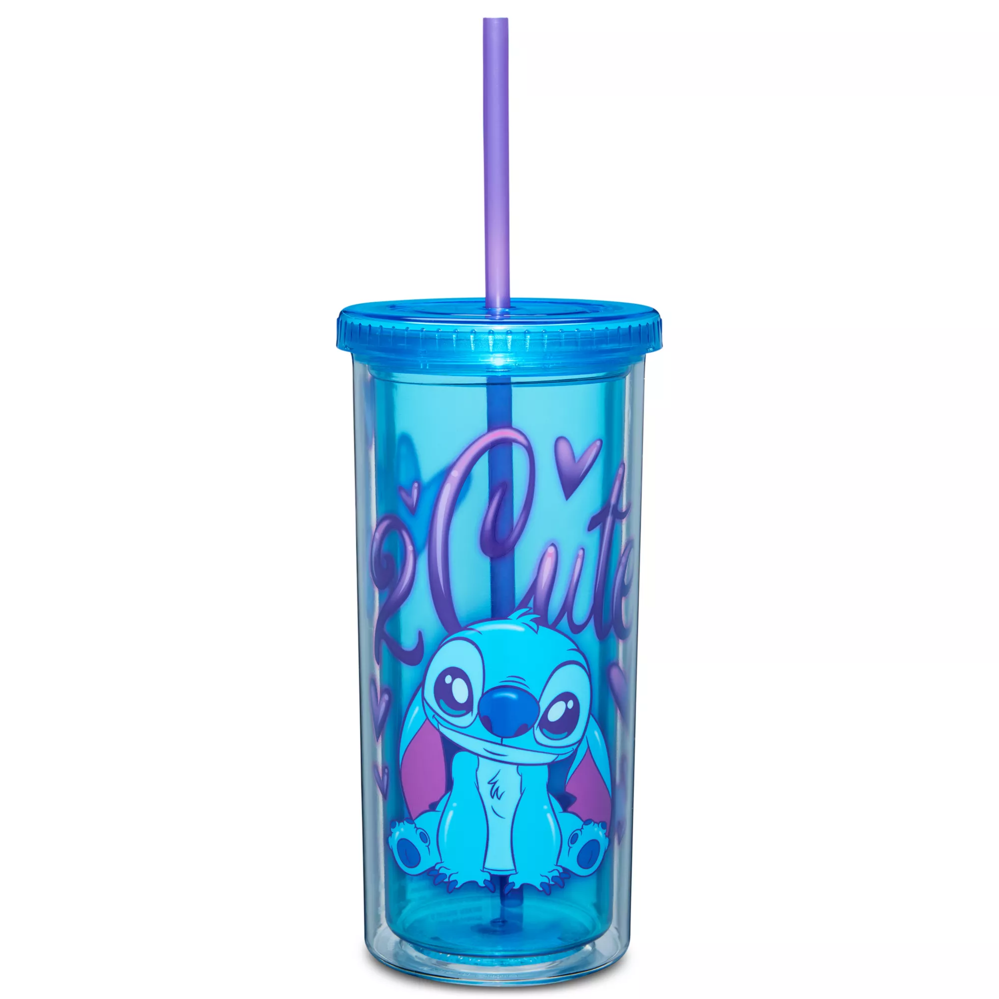 Stitch Too Cute Cup With Straw - 20 oz. at Spencer's