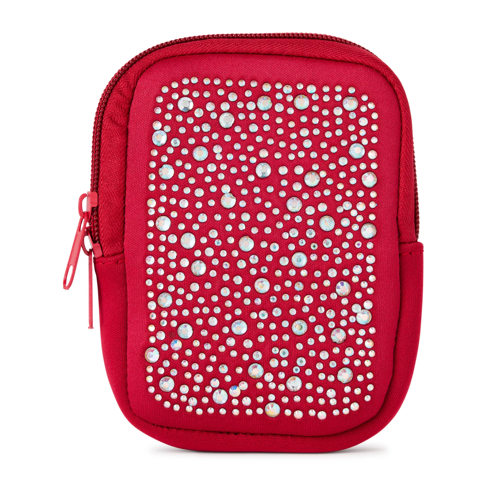 Red Rhinestone Tumbler Pouch at Spencer's