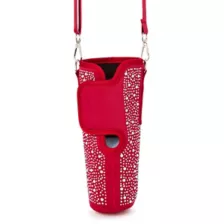 Red Rhinestone Tumbler Sling Bag at Spencer's