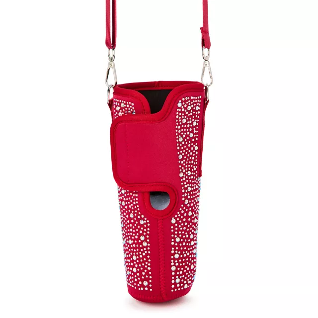 Red Rhinestone Tumbler Sling Bag at Spencer's