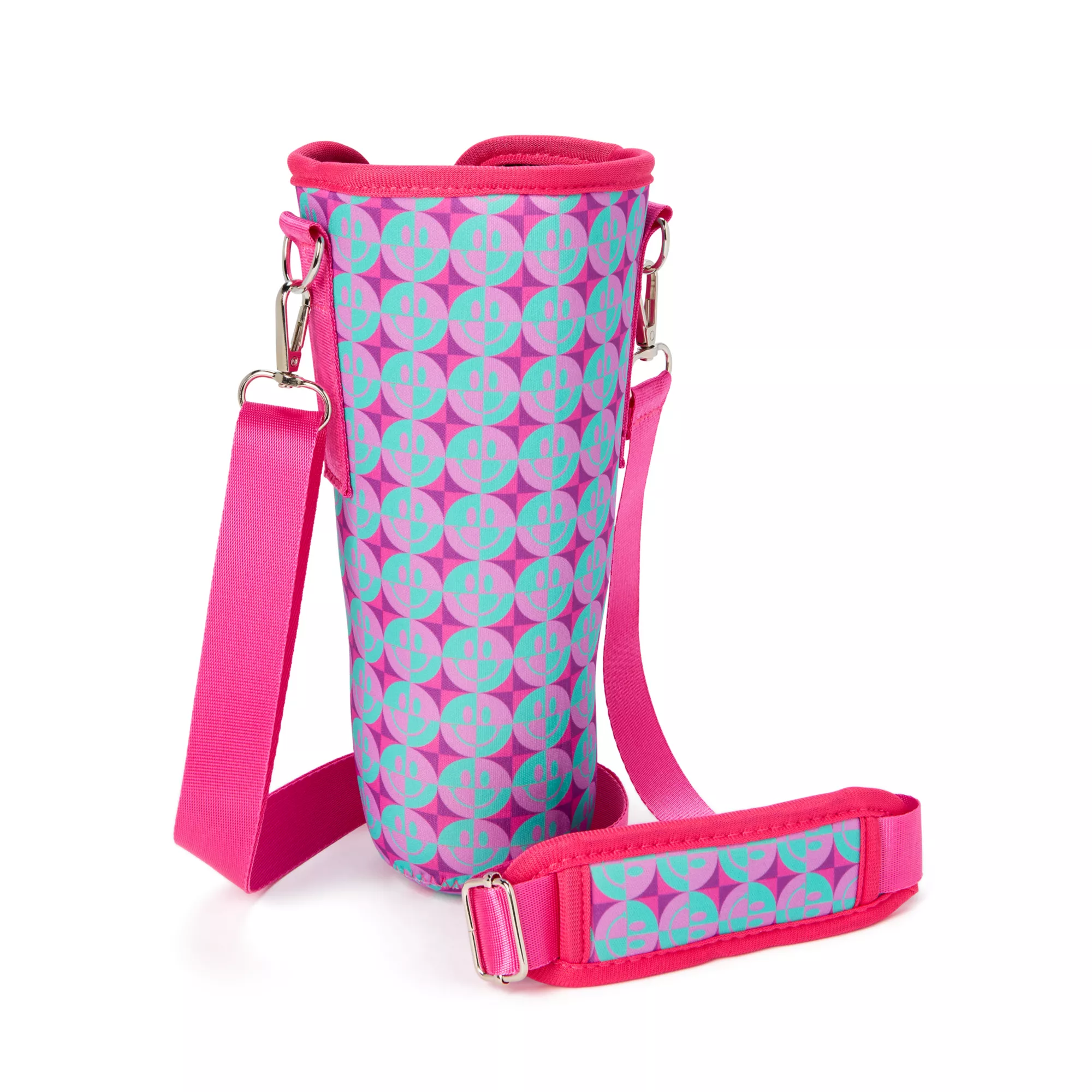 Checkered Smiley Face Tumbler Sling Bag at Spencer's