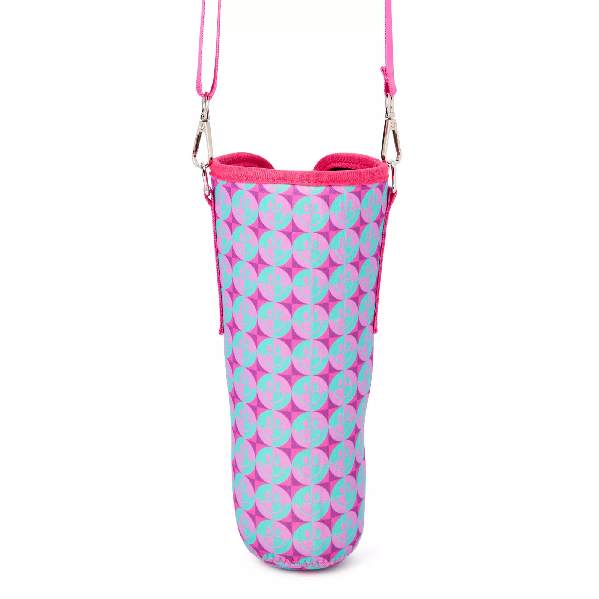 Checkered Smiley Face Tumbler Sling Bag at Spencer's