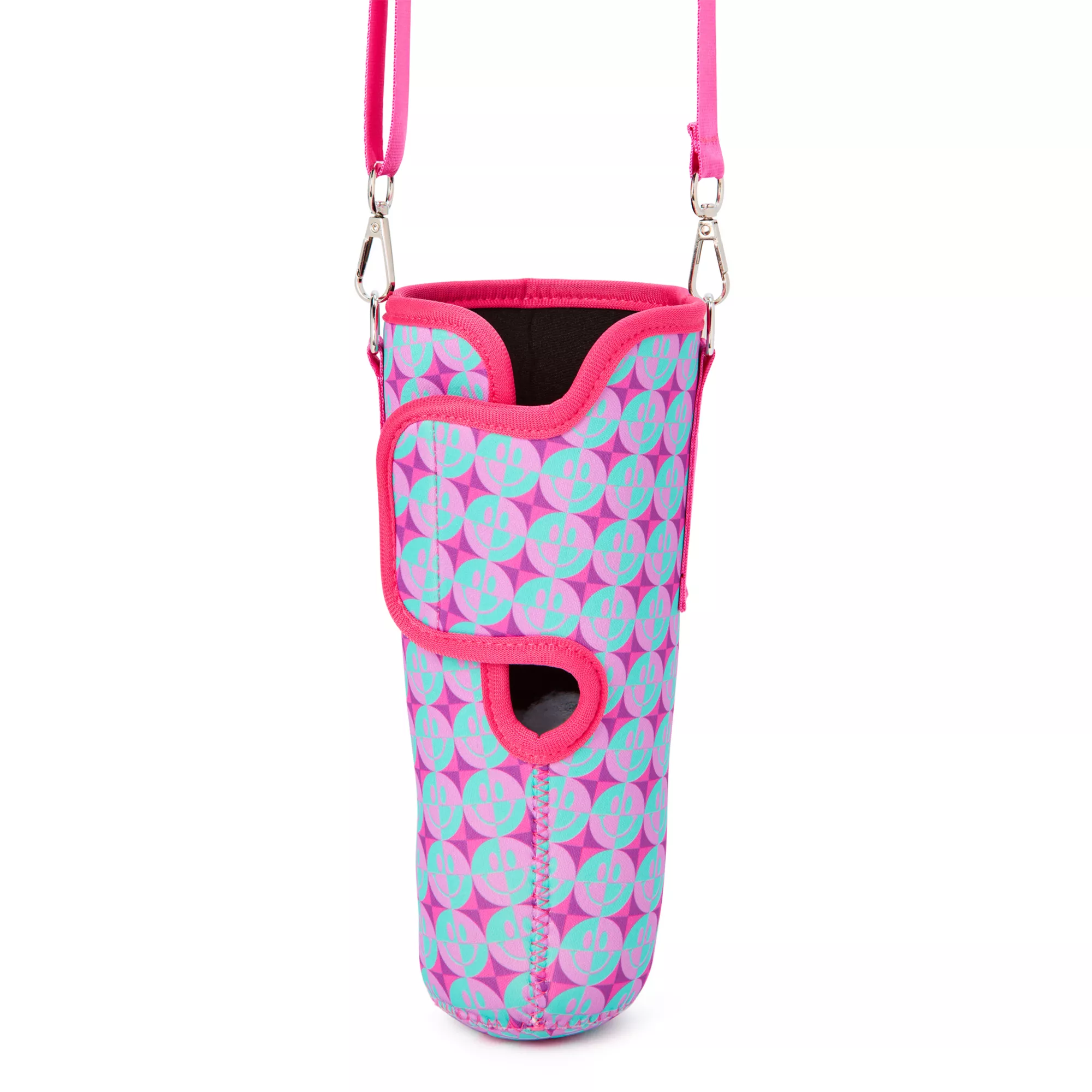 Checkered Smiley Face Tumbler Sling Bag at Spencer's