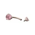 ASTM F-136 Titanium CZ Pink Belly Ring - 14 Gauge at Spencer's
